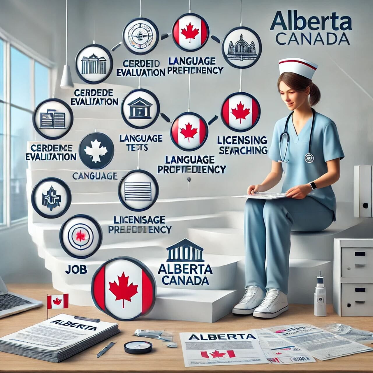 Steps to work as a Registered Nurse in Alberta (Canada) for European Nurses